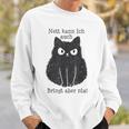 Nett Kann Ich Auch Bringt Aber Nix Cat Fun Gray S Sweatshirt Geschenke für Ihn