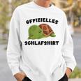 Offizielles Schlaf Schildkröte Turtle Gray S Sweatshirt Geschenke für Ihn