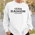 Team Damon Proud Family Surname Last Name Gray Sweatshirt Geschenke für Ihn