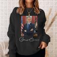 Barack Obama Signature And Portrait Sweatshirt Geschenke für Sie