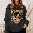 Cat Ramen Noodle Japanese Anime Manga Ramen Kawaii Cat Sweatshirt Gifts for Her