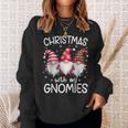Christmas With My Gnomies Xmas Family Gnome Winter Holiday Sweatshirt Gifts for Her