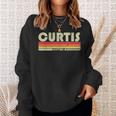 Curtis Nachname Lustiges Retrointage 80Er 90Er Geburtstag Wiedersehen Sweatshirt Geschenke für Sie