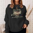 Damen Das Ist Ein Albrecht Ding Lustiges Familie Albrecht Mit-Ausschnitt Sweatshirt Geschenke für Sie