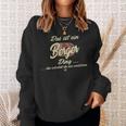 Damen Das Ist Ein Berger Ding Lustiges Familie Berger Mit-Ausschnitt Sweatshirt Geschenke für Sie