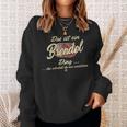 Damen Das Ist Ein Brendel Ding Lustiges Familie Brendel Mit-Ausschnitt Sweatshirt Geschenke für Sie