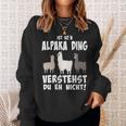 Damen Ist So N Alpaka Ding Alpaka Und Lamas Mit-Ausschnitt Sweatshirt Geschenke für Sie