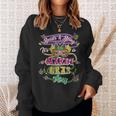 Damen Mardis Gras Perlen Und Bling Es Ist Ein Mardi Gras Ding Mit-Ausschnitt Sweatshirt Geschenke für Sie