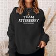 Damen Team Atterberry Stolzer Familiennachname Nachname Geschenk Mit-Ausschnitt Sweatshirt Geschenke für Sie