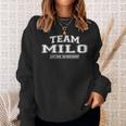 Damen Team Milo Stolzer Familienname Nachname Geschenk Mit-Ausschnitt Sweatshirt Geschenke für Sie