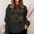 Das Ist Was Ich Mache Ich Spiele Piano Ich Lese Bücher Ich Weiß Dinge Sweatshirt Geschenke für Sie