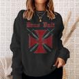 Deusult Helmet Templar Order Templar Holy Cross Sweatshirt Geschenke für Sie