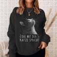 Die Mit Der Katze Sprechen Sweatshirt Geschenke für Sie