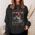 Dirt Bike Ugly Christmas Motocross What Fun It Is To Ride Sweatshirt Gifts for Her