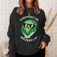 Everyday I'm Brusselin Brussel Sprout Vegetable Pun Sweatshirt Gifts for Her