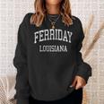 Ferriday Louisiana La Vintage Athletic Sports Sweatshirt Gifts for Her