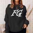 Fg Initials First Name F Surname G All Names With F Sweatshirt Geschenke für Sie