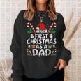 First Christmas As A Dad 2024 Family Matching 1St New Dad Sweatshirt Gifts for Her