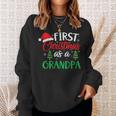 First Christmas As A Grandpa Christmas New Grandpa Sweatshirt Gifts for Her