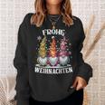 Frohe Weihnachten German Gnome Christmas Decorations Germany Sweatshirt Gifts for Her