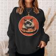 Cat Pizzaintage Sweatshirt Geschenke für Sie