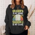 Grandpa Sudoku Sweatshirt Geschenke für Sie