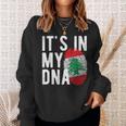 It's In My Dna Lebanon Flag Fingerprint Sweatshirt Geschenke für Sie