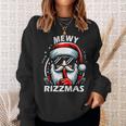Mewy Rizzmas Santa Mewing Rizz Christmas Santa Sweatshirt Gifts for Her