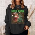 Polish Meme Christmas Bobr Kurwa Bober Bobr Sweatshirt Geschenke für Sie