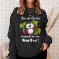 Sayings Nur Die Hart Kommen In Den Garten Sweatshirt Geschenke für Sie