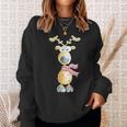 Winter Reindeer I Deer Wild Animal Elk Animal Motif Sweatshirt Geschenke für Sie