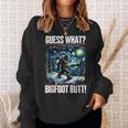 Guess What Bigfoot Butt Starry Night Sasquatch Sweatshirt Gifts for Her