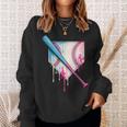 Ice Cream Drip Baseball Bat Home Plate With Sprinkles Drip Sweatshirt Gifts for Her