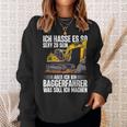 Ich Bin Baggerfahrer Construction Worker Digger Sweatshirt Geschenke für Sie