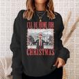 I'll Be Home For Christmas Santa Trump Xmas Pajamas Sweatshirt Gifts for Her