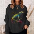 Lizard Lizard Colourful Colour Animal Favourite Animal Fan Sweatshirt Geschenke für Sie