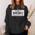 Martinez Last Name Puerto Rico License Plate Sweatshirt Geschenke für Sie