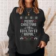 Merry Christmas Animal Filthy Ya Xmas Pajama Ugly Sweater Sweatshirt Gifts for Her