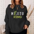 Mojito King Love Mojitos Drink Bartender Sweatshirt Geschenke für Sie