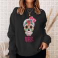 Mrs Sugar -Intage Avec Tête De Mort Dia De Los Muertos Mariée Sweater e Cadeaux pour elle