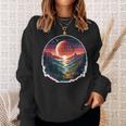 Outer Wilds Text Moon Mountain Forest Tree House Sun Sweatshirt Gifts for Her