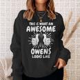 Owens Family Name Owens Last Name Owens Sweatshirt Geschenke für Sie