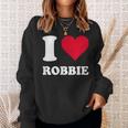 Red Heart I Love Robbie Sweatshirt Geschenke für Sie