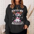 Reindeer Was Ausverkauft Christmas Unicorn Slogan Sweatshirt Geschenke für Sie