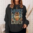 Retro Lainey First Name Personalized Western Cowgirl Sweatshirt Gifts for Her