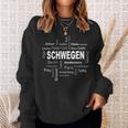 Schwegen New York Berlin Schwegen Meine Hauptstadt Sweatshirt Geschenke für Sie