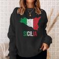 Sicilia Bella Italia Sicily Sweatshirt Geschenke für Sie