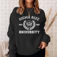 Sigma Rizz University Meme Rizzler Internet Memes Meme Sweatshirt Gifts for Her