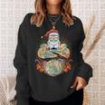 Tattoo Santa Biker Santa Claus Christmas Beer Belly Xmas Tank Top Sweatshirt Gifts for Her