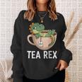 Tea Rex T-Rex Dinosaur Tyrannosaurus Sweatshirt Geschenke für Sie